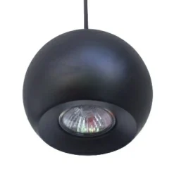 Best Sale Pojedyncza lampa wisząca z kulistą głowicą AZ0630 GULIA BLACK | Kaja Żyrandole Nowoczesne