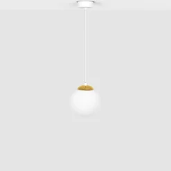 Store Pojedyncza lampa wisząca ze złotym podkloszem K-5310 z serii ELMO Żyrandole Nowoczesne