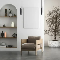 Best Sale Pojedyncza lampa wisząca z ryflowaną tubą ML0298 VERTICAL | Kaja Żyrandole Nowoczesne