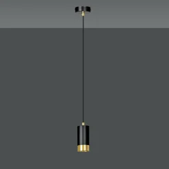 Store Pojedyncza lampa wisząca ze złotym zdobieniem 817/1 | Kaja Oświetlenie Żyrandole Nowoczesne