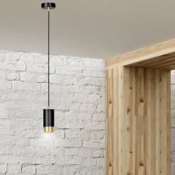 Store Pojedyncza lampa wisząca ze złotym zdobieniem 817/1 | Kaja Oświetlenie Żyrandole Nowoczesne