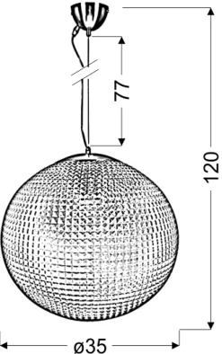 Sklep Kaja Pojedyncza lampa z kloszem retro 31-51165 LUCIDA | Kaja Oświetlenie