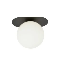 Sklep Kaja Pojedyncza oprawa natynkowa z białym kloszem 1118/1 PLAZA | Kaja