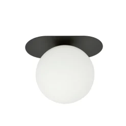 Sklep Kaja Pojedyncza oprawa natynkowa z białym kloszem 1118/1 PLAZA | Kaja