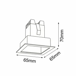 Sklep Kaja Pojedyncza oprawa podtynkowa LED 2W 3000K ANT 3040 A-GLARE | Kaja