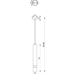Cheap Pojedyncza tuba, zielona lampa wisząca MLP7720 z serii JOKER | Kaja Oświetlenie Żyrandole Nowoczesne