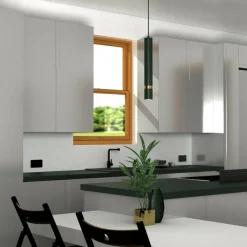 Cheap Pojedyncza tuba, zielona lampa wisząca MLP7720 z serii JOKER | Kaja Oświetlenie Żyrandole Nowoczesne