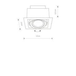 Sklep Kaja Pojedynczy downlight, lampa wpuszczana w sufit 9575 | Kaja Oświetlenie