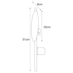 Sklep Kaja Pojedynczy kinkiet, w stylu industrialnym K-4637 | Kaja Oświetlenie