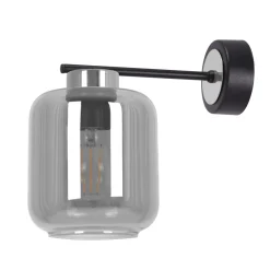 Sklep Kaja Pojedynczy kinkiet ze srebrnymi elementami K-5518 z serii PIEGA