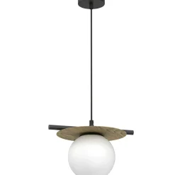 Store Pojedynczy, ozdobny zwis z drewnem LX 4472 ORBITAL | Kaja Oświetlenie Żyrandole Nowoczesne