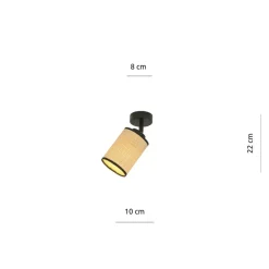 Cheap Pojedynczy reflektor na sufit i ścianę, styl eco 1151/1 YOGA | Kaja Żyrandole Nowoczesne