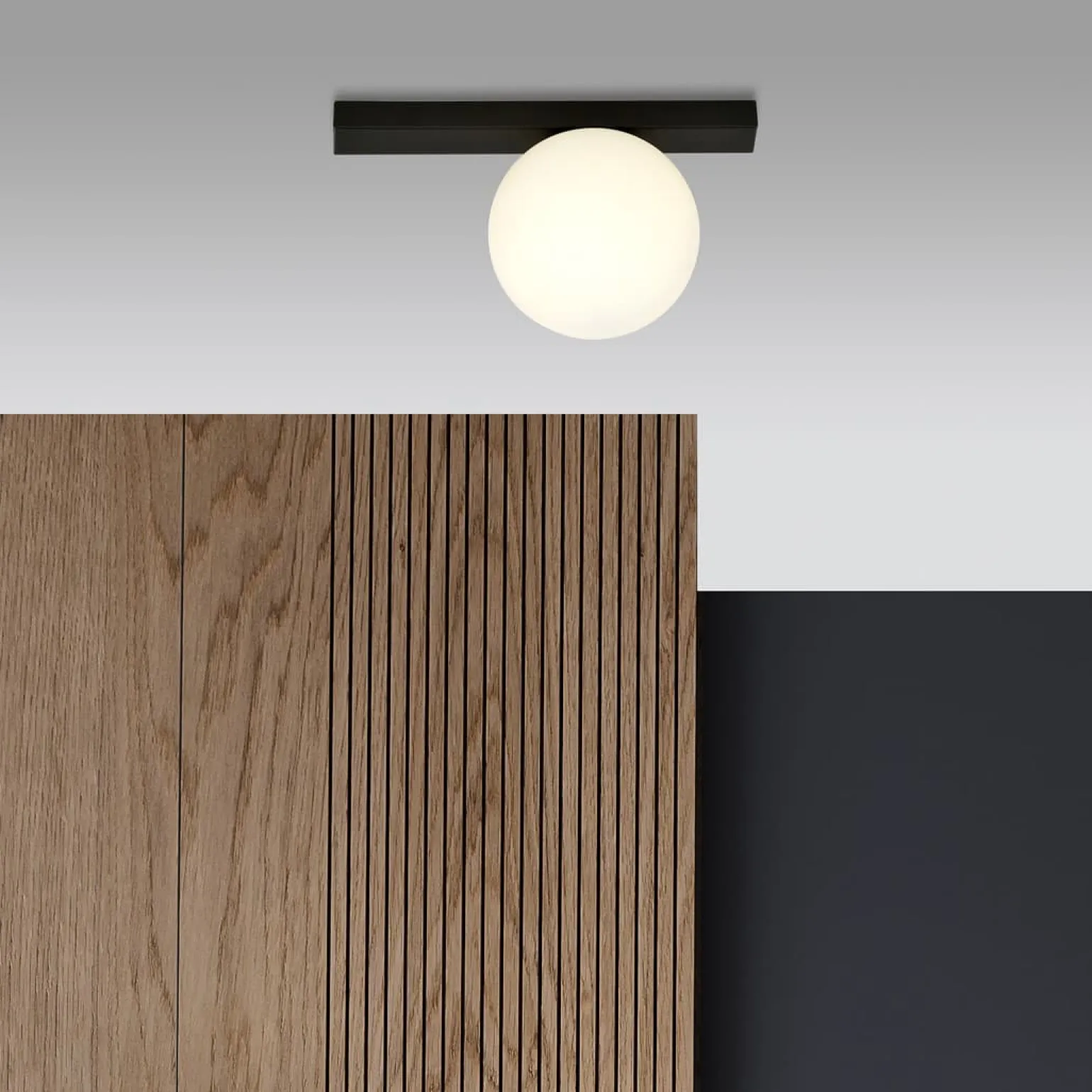 Sklep Kaja Pojedynczy spot natynkowy z białym kloszem 1124/1 FIT | Kaja