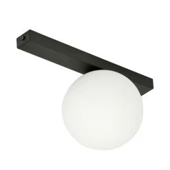 Sklep Kaja Pojedynczy spot natynkowy z białym kloszem 1124/1 FIT | Kaja