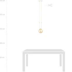 Cheap Pojedynczy, stylowy zwis z bursztynowym kloszem 1117/1 GLAM | Kaja Żyrandole Nowoczesne