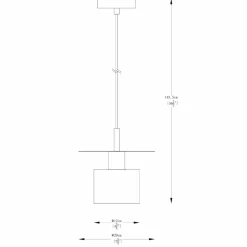 Hot Pojedynczy, złoty zwis z regulowaną długością ZM A8183 z serii SARDA Żyrandole Nowoczesne