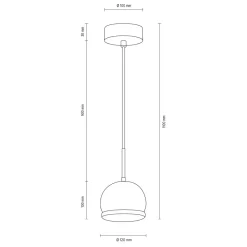 Hot Pojedynczy zwis na dębowej podstawie 5143174 BALL WOOD | Kaja Żyrandole Nowoczesne