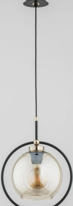 Best Sale Pojedynczy zwis z ozdobną obręczą wokół klosza AL 60850 | Kaja Żyrandole Nowoczesne