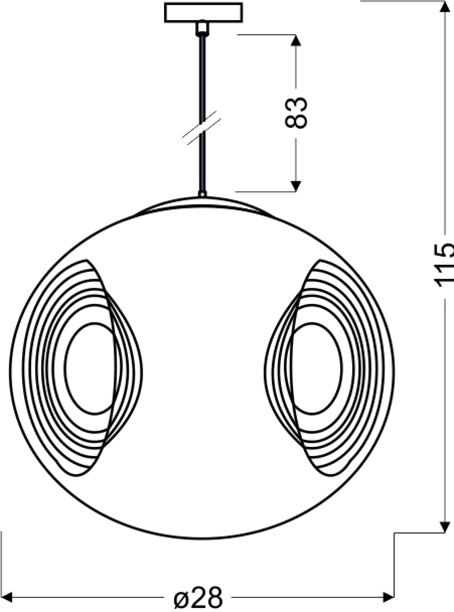 Sklep Kaja Pomarańczowa lampa wisząca do kuchni 31-51233 CLUB | Kaja Oświetlenie