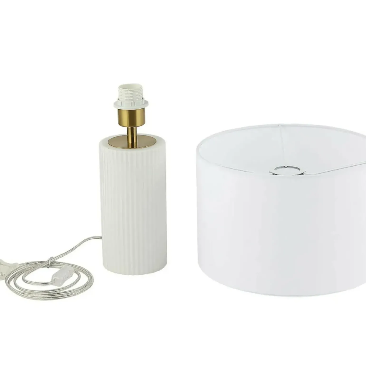 Sklep Kaja Ponadczasowa, abażurowa lampka stołowa LP-787/1T BIAŁA TOKIO | Kaja