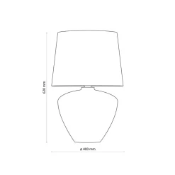 Sklep Kaja Ponadczasowa, abażurowa lampka na szafkę nocną TK 5248 z serii FIORD