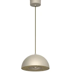 Store Ponadczasowa, beżowa lampa wisząca ⌀28cm LX 4535 ELGUND | Kaja Żyrandole Nowoczesne