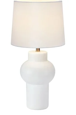 Sklep Kaja Ponadczasowa, biała lampka stołowa do salonu 108450 z serii SHAPE