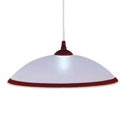 Sklep Kaja Ponadczasowa biało-brązowa lampa wisząca K-3511 UFO | Kaja Oświetlenie