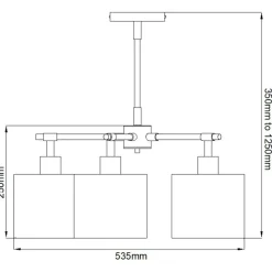 Shop Ponadczasowa, brązowa lampa wisząca BALANCE5-BRPB z serii BALANCE Żyrandole Nowoczesne