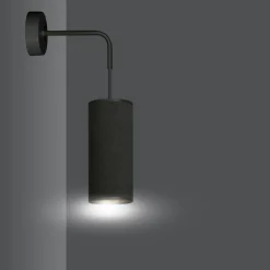 Sklep Kaja Ponadczasowa, czarno-złota lampa ścienna 1067/K1 BENTE | Kaja