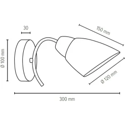 Sklep Kaja Ponadczasowa lampa ścienna z drewnem 8141174 VILETTA WOOD | Kaja