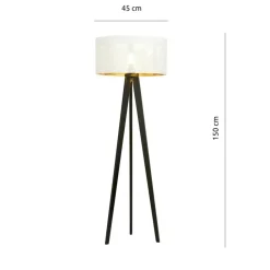 Sklep Kaja Ponadczasowa lampa podłogowa z abażurem 1147/LP1 ASTON | Kaja