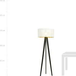 Sklep Kaja Ponadczasowa lampa podłogowa z abażurem 1147/LP1 ASTON | Kaja