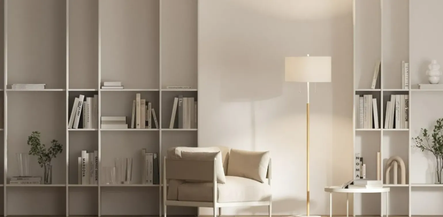 Sklep Kaja Ponadczasowa lampa podłogowa do sypialni LP-0304/2F WH FOGO | Kaja