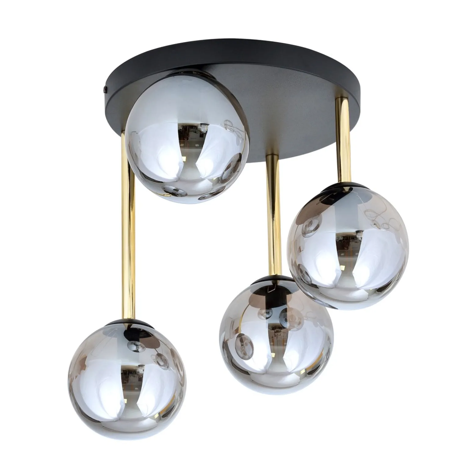 Sklep Kaja Ponadczasowa lampa sufitowa z ciemnymi kloszami 1259/4 z serii DOLCE