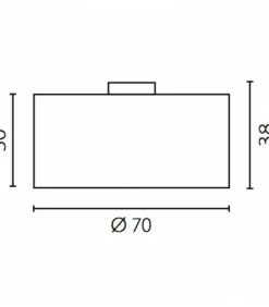 Sklep Kaja Ponadczasowa lampa sufitowa z abażurem ⌀60cm 67835 ONDE | Kaja