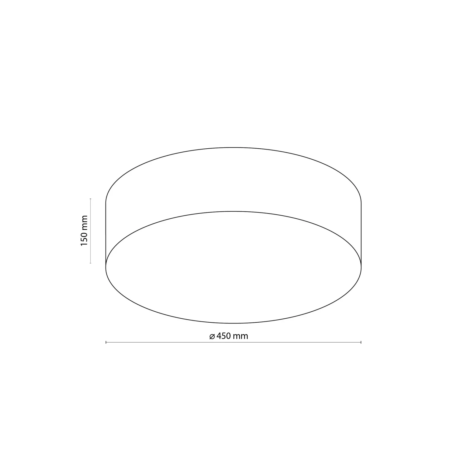 Sklep Kaja Ponadczasowa lampa sufitowa z abażurem TK 5636 z serii RONDO | Kaja