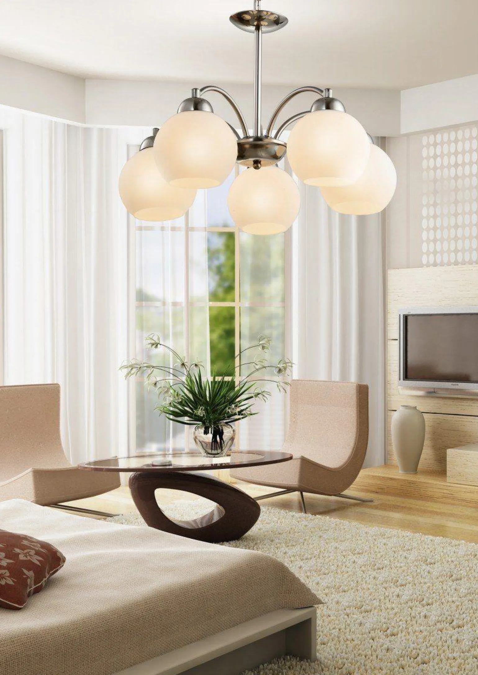 Sklep Kaja Ponadczasowa lampa wisząca z kloszami 35-25463 TOBAGO | Kaja