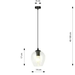 Best Sale Ponadczasowa lampa wisząca, ozdobny klosz 679/1 ISTAR | Kaja Żyrandole Nowoczesne