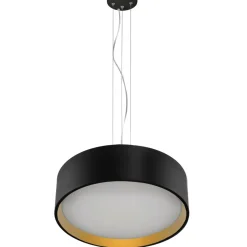 Shop Ponadczasowa lampa wisząca LP-043/1P BK/GD HUDSON | Kaja Oświetlenie Żyrandole Nowoczesne