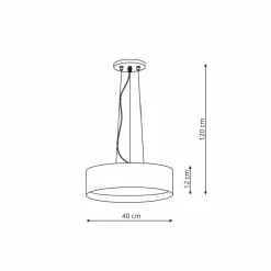 Shop Ponadczasowa lampa wisząca LP-043/1P BK/GD HUDSON | Kaja Oświetlenie Żyrandole Nowoczesne