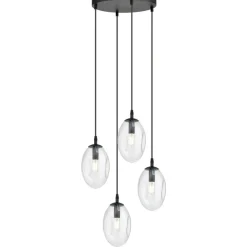 Store Ponadczasowa lampa z podłużnymi kloszami 1265/4PREM z serii ASTRAL Żyrandole Nowoczesne