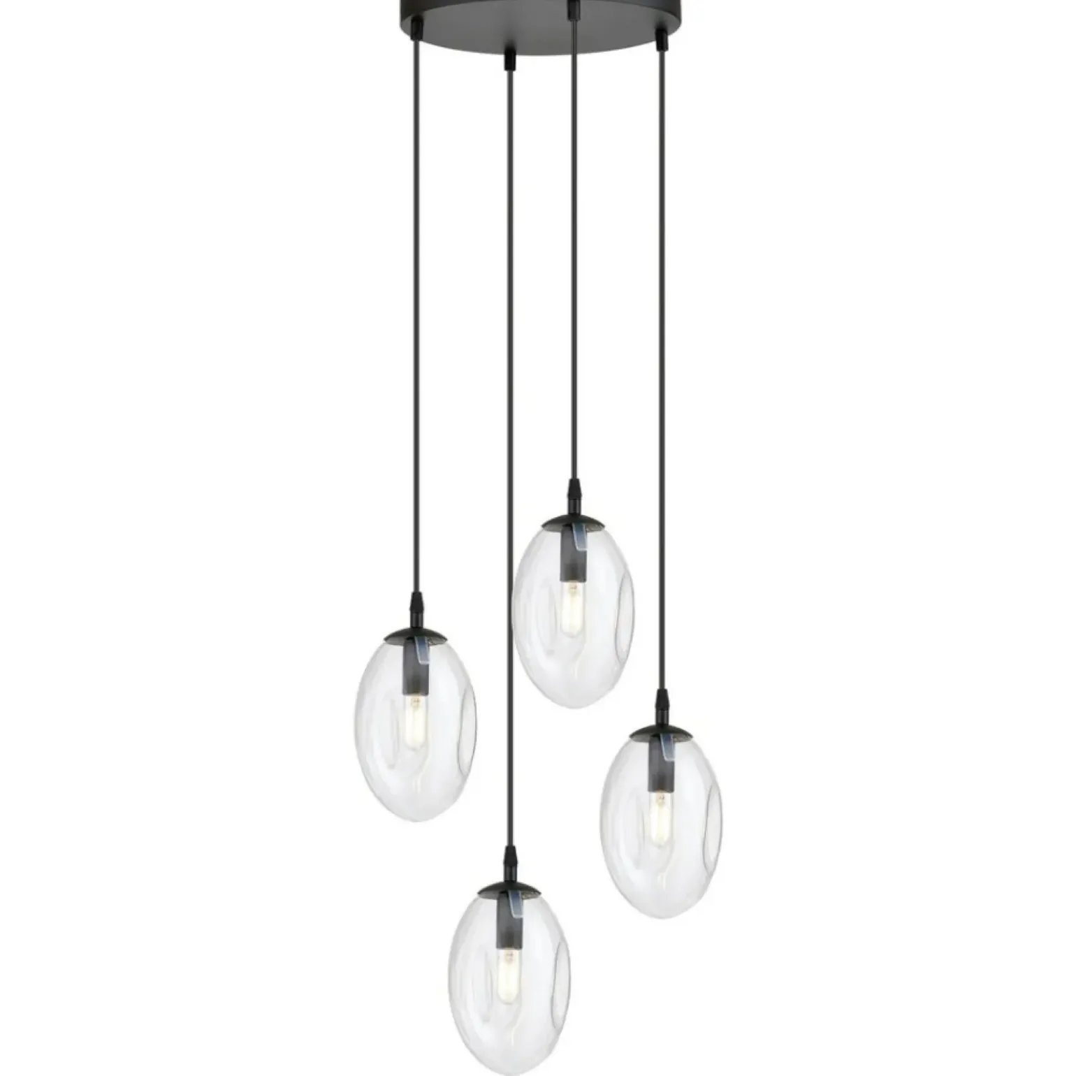 Store Ponadczasowa lampa z podłużnymi kloszami 1265/4PREM z serii ASTRAL Żyrandole Nowoczesne