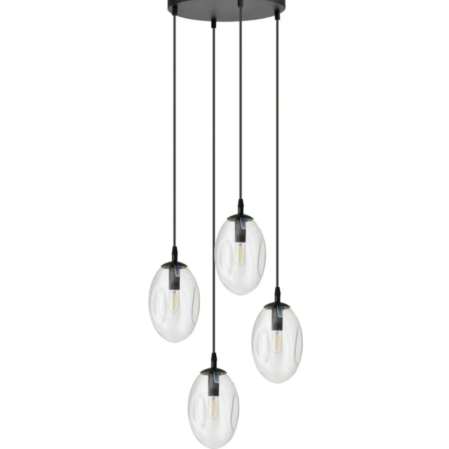 Store Ponadczasowa lampa z podłużnymi kloszami 1265/4PREM z serii ASTRAL Żyrandole Nowoczesne