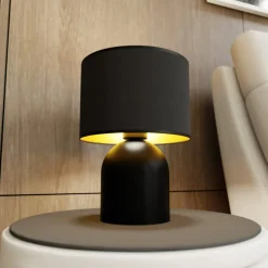 Sklep Kaja Ponadczasowa lampka stołowa z abażurem 1323/LN1 ASPEN | Kaja