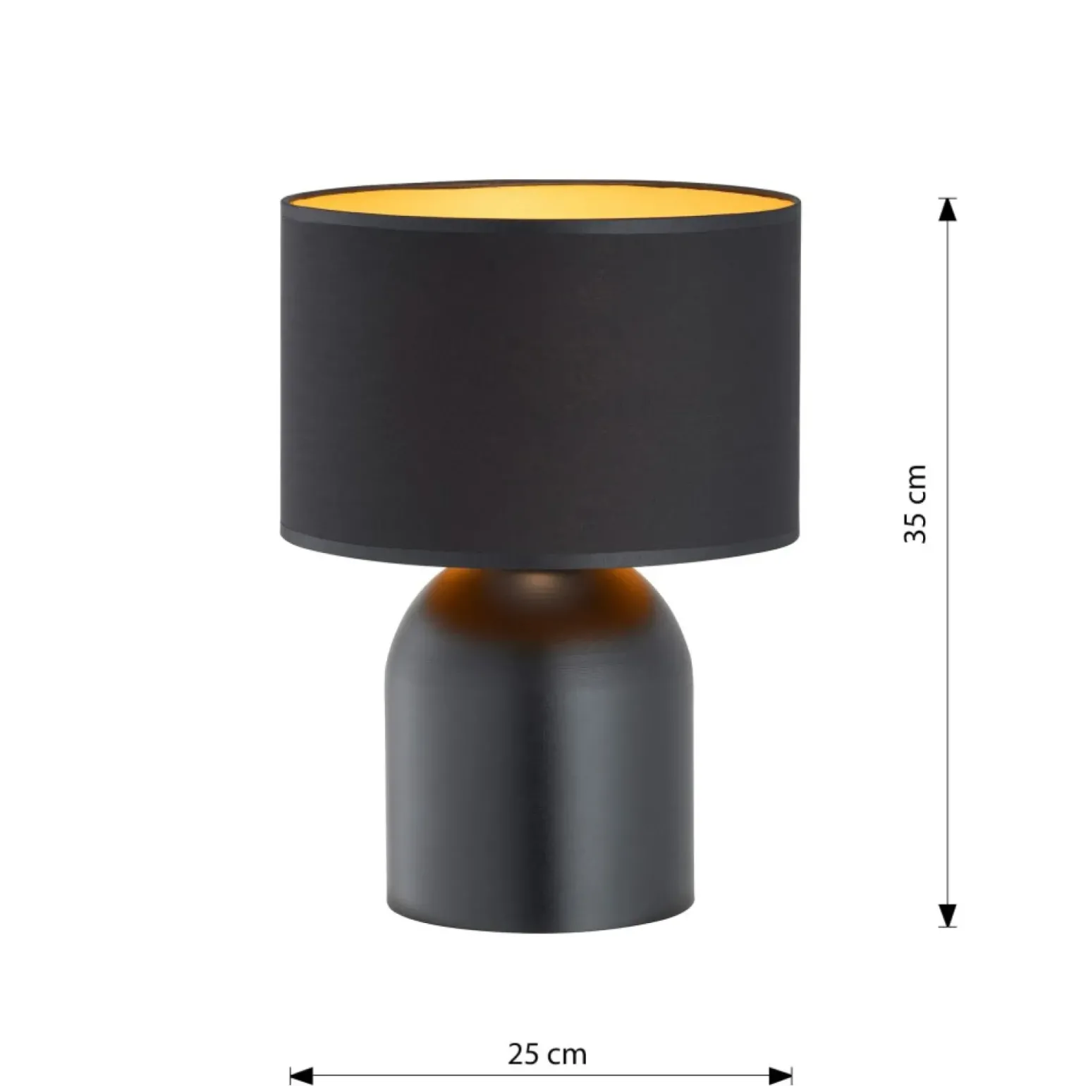 Sklep Kaja Ponadczasowa lampka stołowa z abażurem 1323/LN1 ASPEN | Kaja