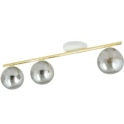 Cheap Ponadczasowa listwa sufitowa z ciemnymi kulami 1251/3 z serii MONZA Żyrandole Nowoczesne