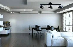 Online Ponadczasowa listwa z reflektorami LP-2638/3W CORTINO | Kaja Żyrandole Nowoczesne