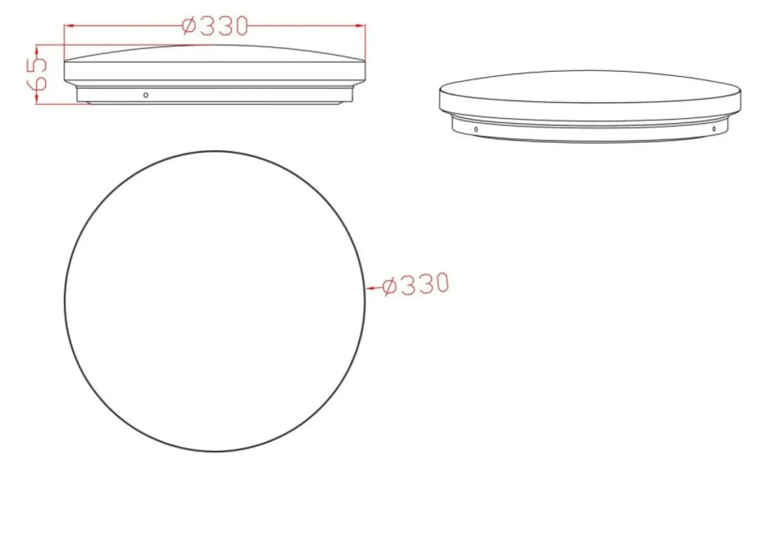 Sklep Kaja Ponadczasowa, okrągła lampa sufitowa LED LP-335/1C S 4BK – BABILON
