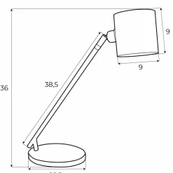 Sklep Kaja Ponadczasowa, prosta lampka biurkowa MX T0051 LAXER | Kaja Oświetlenie